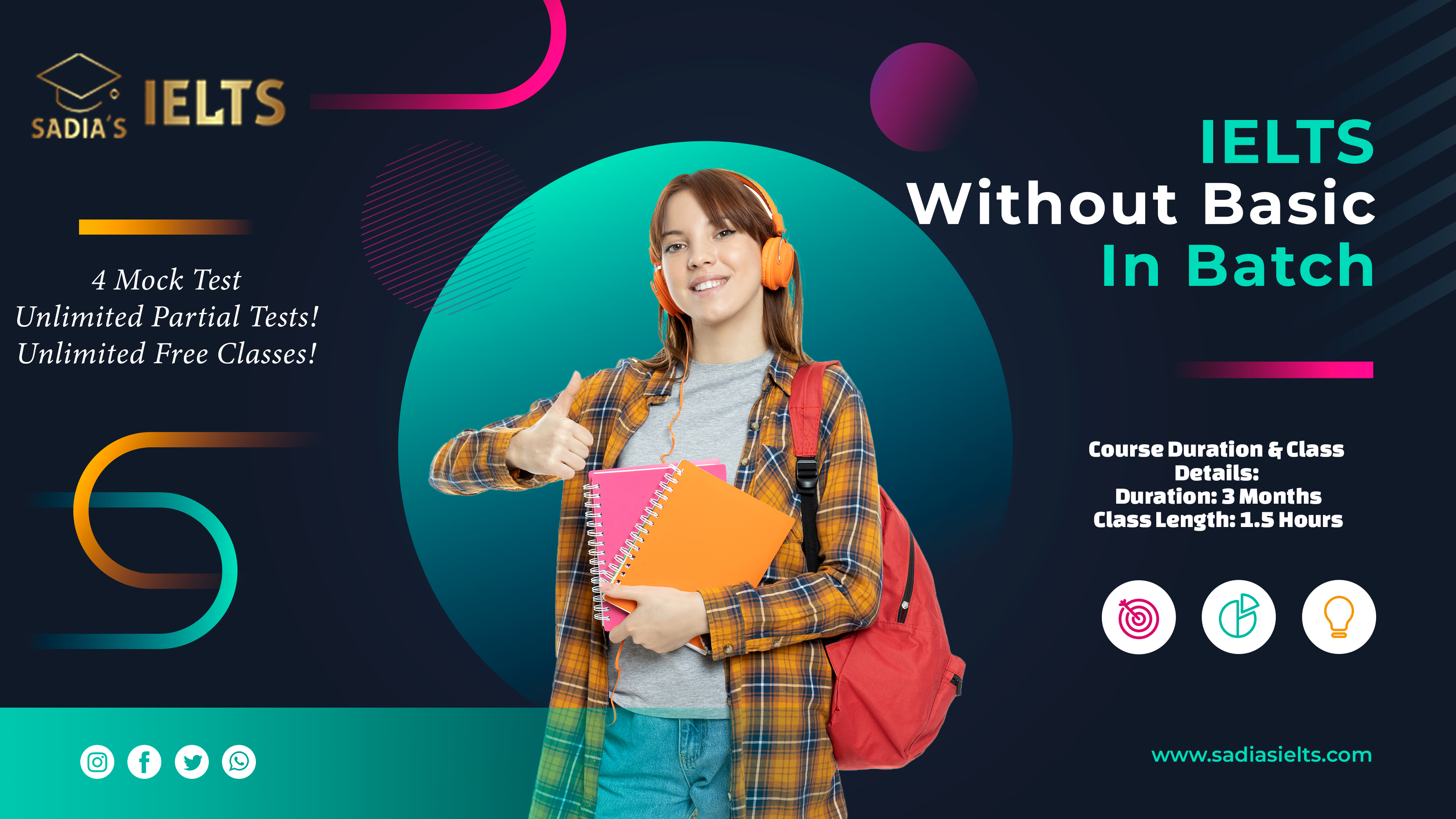 IELTS (Without Basic) – In Batch